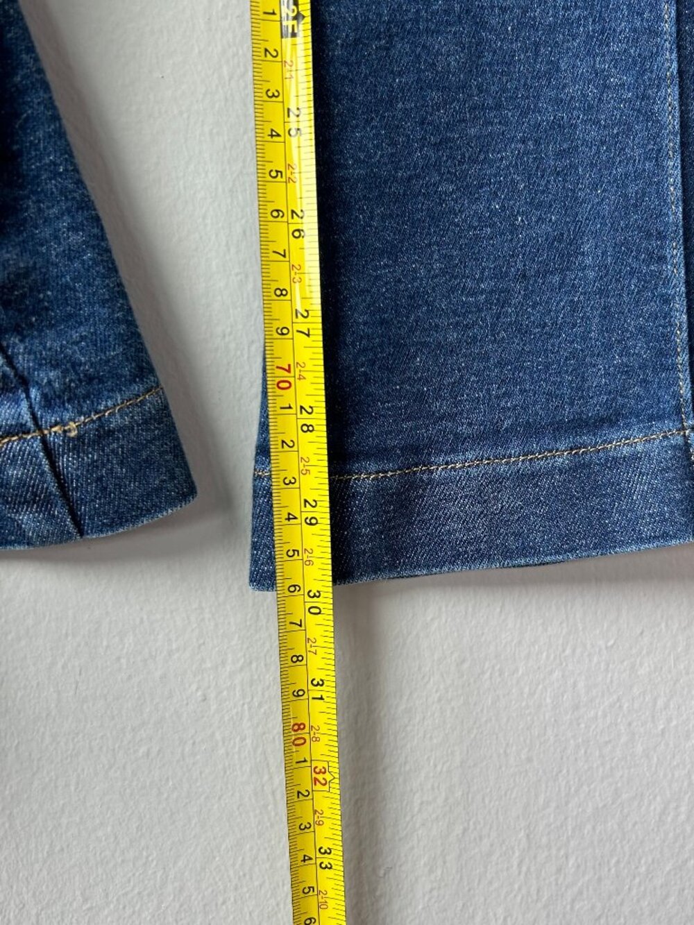 SPANX Shaping Flare Jeans Medium Wash Front Seam Stretch Denim Size Small - Picture 10 of 10